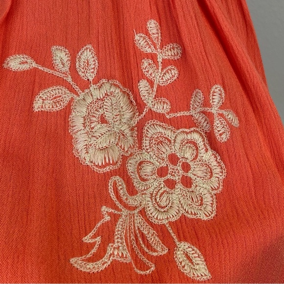 Coco + Jaimeson S Chic Coral Floral Maxi Dress Beach Vacation Boho Resort Summer - Picture 7 of 12